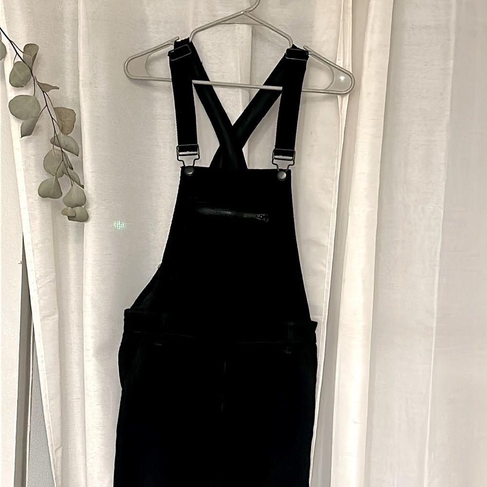 Great condition Black Velvet Overall Jumpsuit - Picture 3 of 3